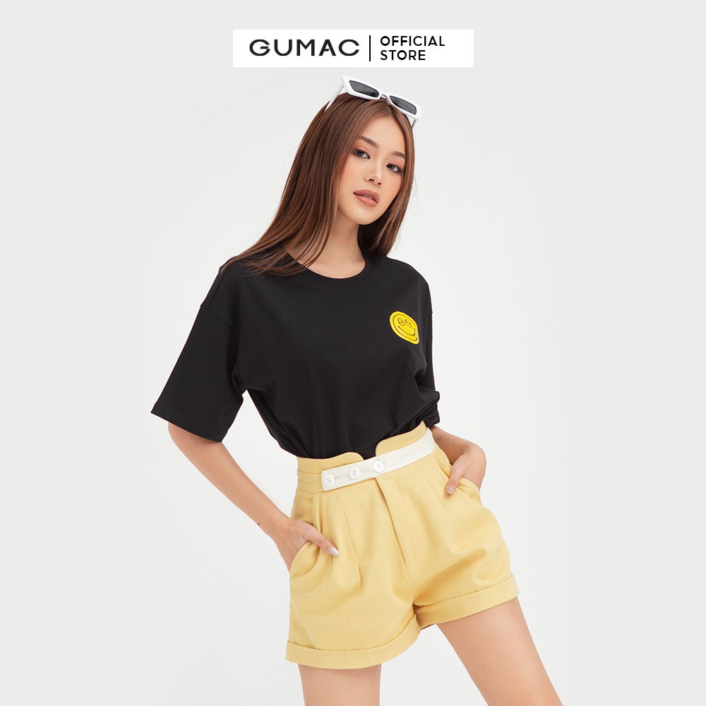 Quần short nữ 3 nút GUMAC phong cách năng động QB476