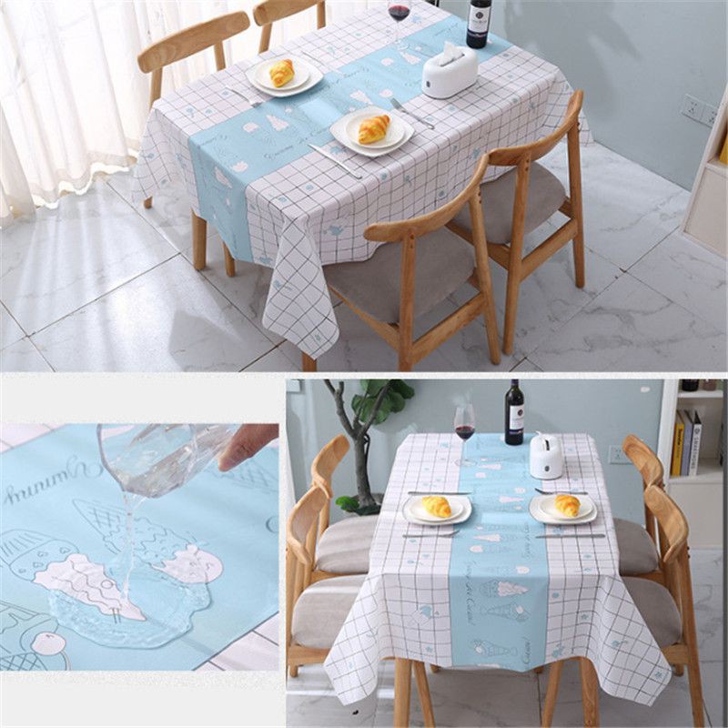 Khăn Trải Bàn Chống Thấm Nước / Dầu Đơn Giản Trang Trí Nhà Cửa