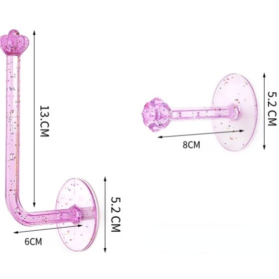Giá Đỡ Treo Dây Buộc Tóc / Băng Đô Hình Chữ L Tự Dính Thiết Thực Đa Năng