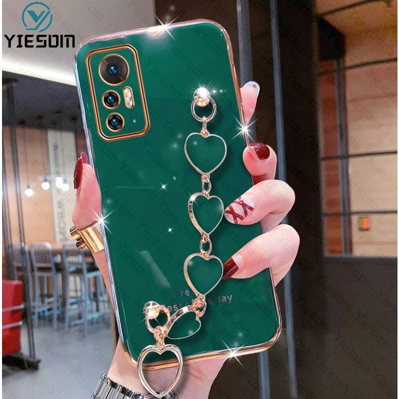 Ốp Điện Thoại Sang Trọng Có Dây Đeo Tay Cho Xiaomi Mi 12 11 10T Pro Mi 11 Lite Poco F3 X3 GT NFC X4 Pro 5G M4 M3 Pro