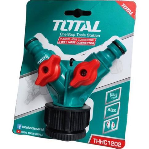 Đầu nối ống nước 2 đầu total THHC1202 - Đầu Chia ngã 3 tách vòi nước tưới cây