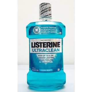 Nước Súc Miệng Listerine Ultraclean Cool Mint Chai 1,5L của Mỹ