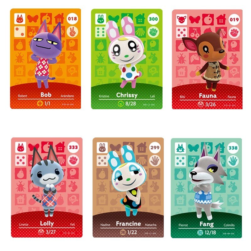 Thẻ Bài Amiibo Hình Động Vật Cho Nintendo Switch Amiibo Series 1 2 3 4