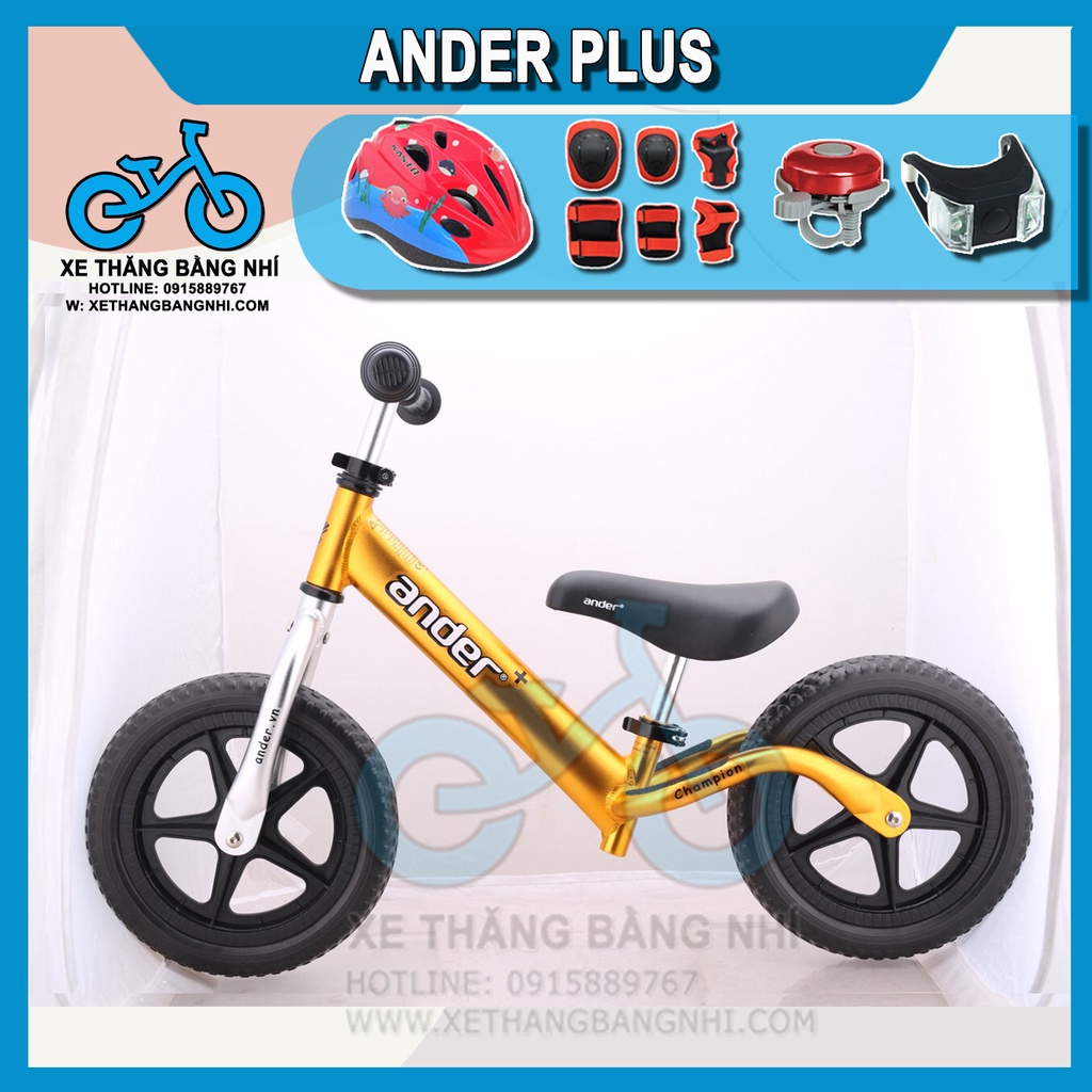 Xe thăng bằng Ander Plus Siêu nhẹ 1,9kg cho bé 17 tháng trở lên