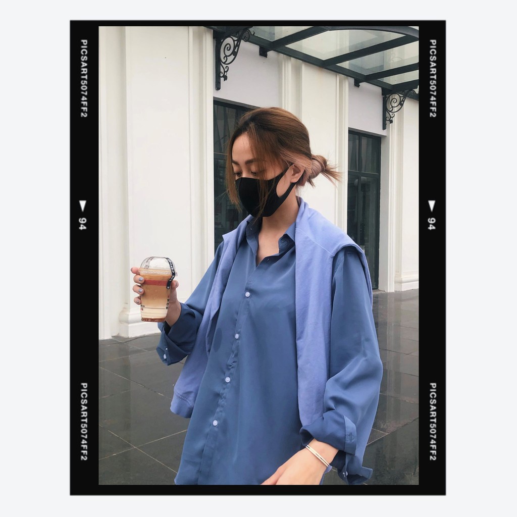 Áo sơ mi nam form rộng  Pastel Premium  phong cách Unisex thời trang AZ - Shop