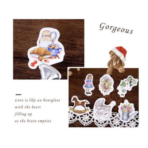 Bộ 46 Sticker Hàn Quốc Gia Đình dán trang trí E19