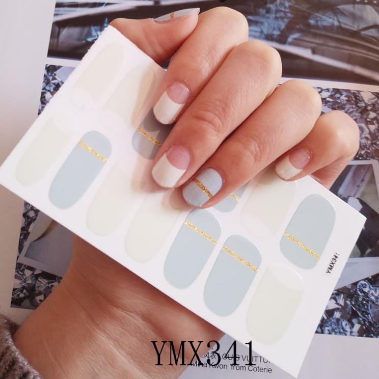 Dán nail sticker dán móng tay gồm 14 móng không thấm nước độ đàn hồi cao 342