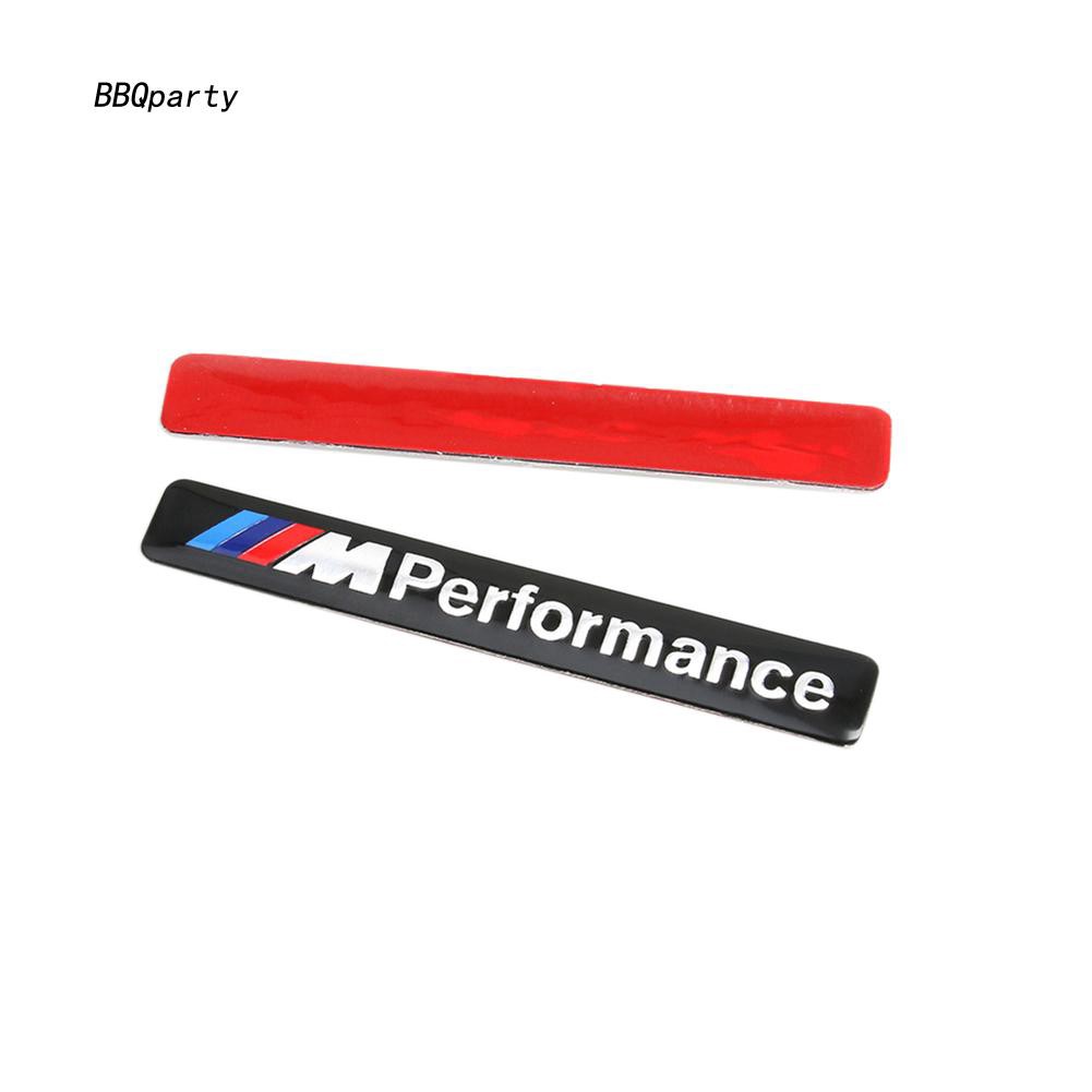 Miếng dán xe hơi BMW kiểu biển hiệu bằng nhôm kích thước 8.5cm x 1.2cm tiện dụng