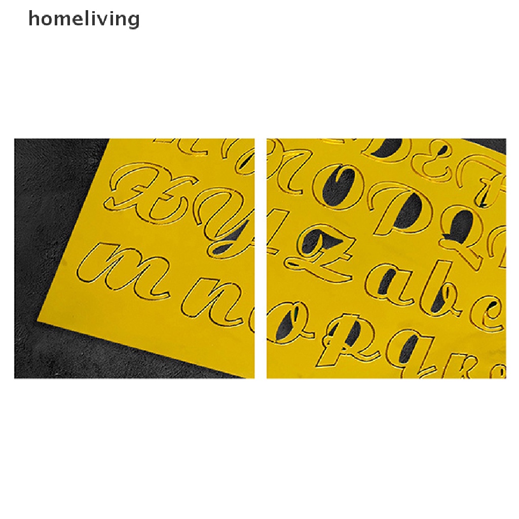 Khuôn Nhấn Bánh Quy Hình Chữ Cái Bằng Acrylic DIY