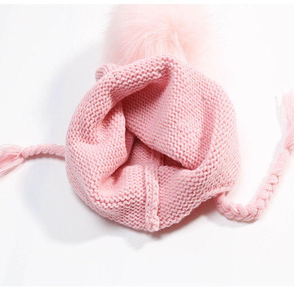 LEILY Mũ Len Đính Quả Bông Mới Cho Bé