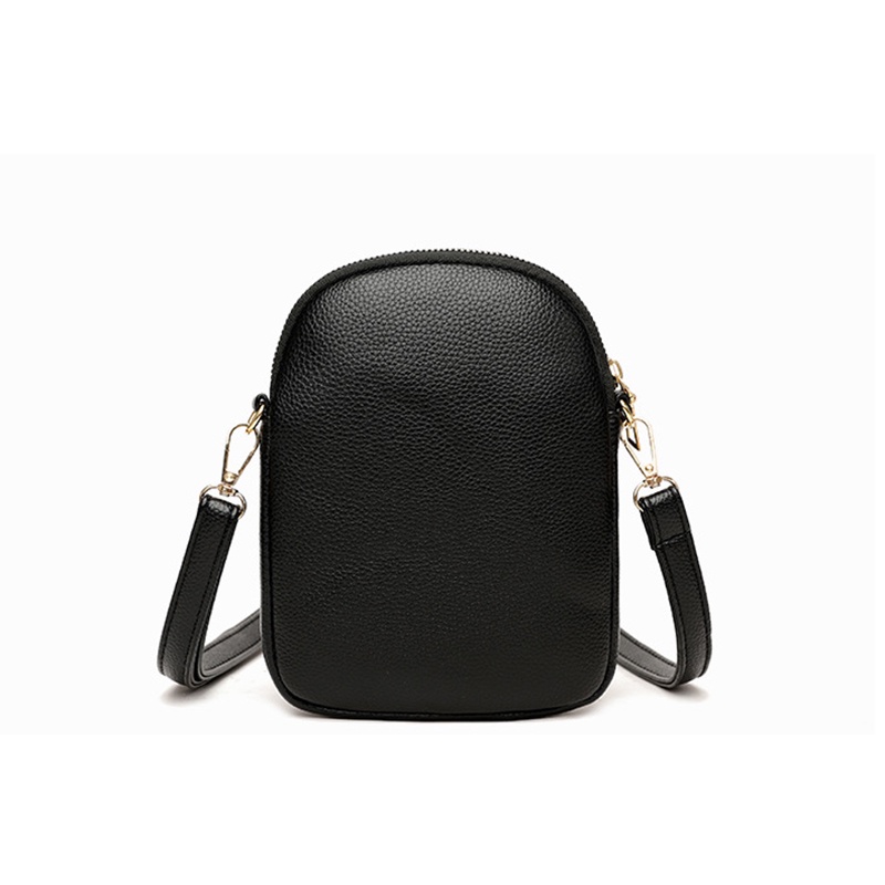 Túi đeo chéo IELGY mini có khóa kéo dùng đựng điện thoại thời trang tùy chọn màu sắc