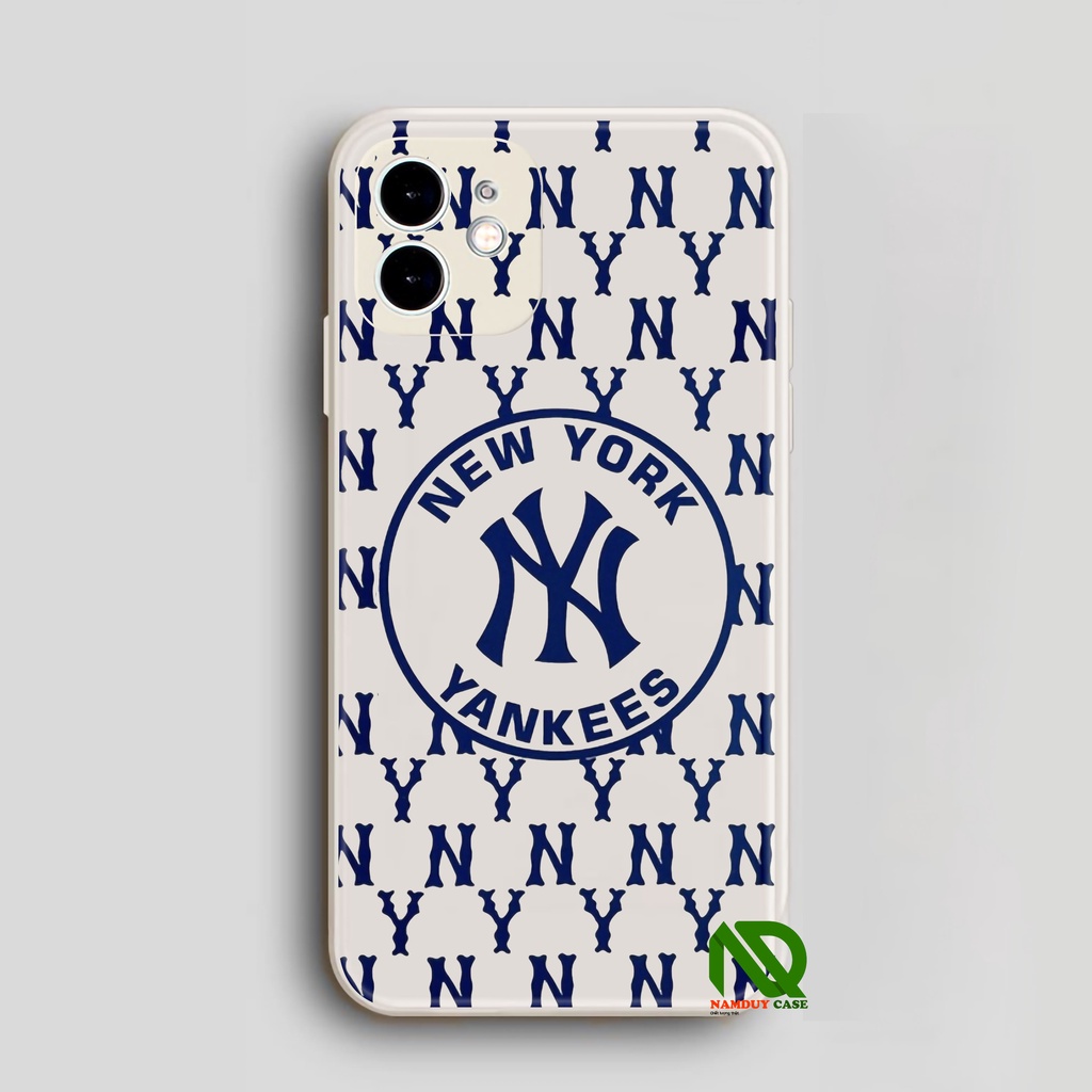 Ốp lưng điện thoại iPhone MLB cạnh viền vuông silicon dẻo bảo vệ camera ip 6/6s/7/8/X/XS/XR/11/12/13/14 Pro Plus Max