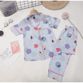 Bộ Pijama dài chất tole lanh