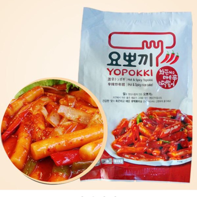 Bánh gạo Topokki siêu cay Yopokki - (Gói 240g)/ hộp 120g