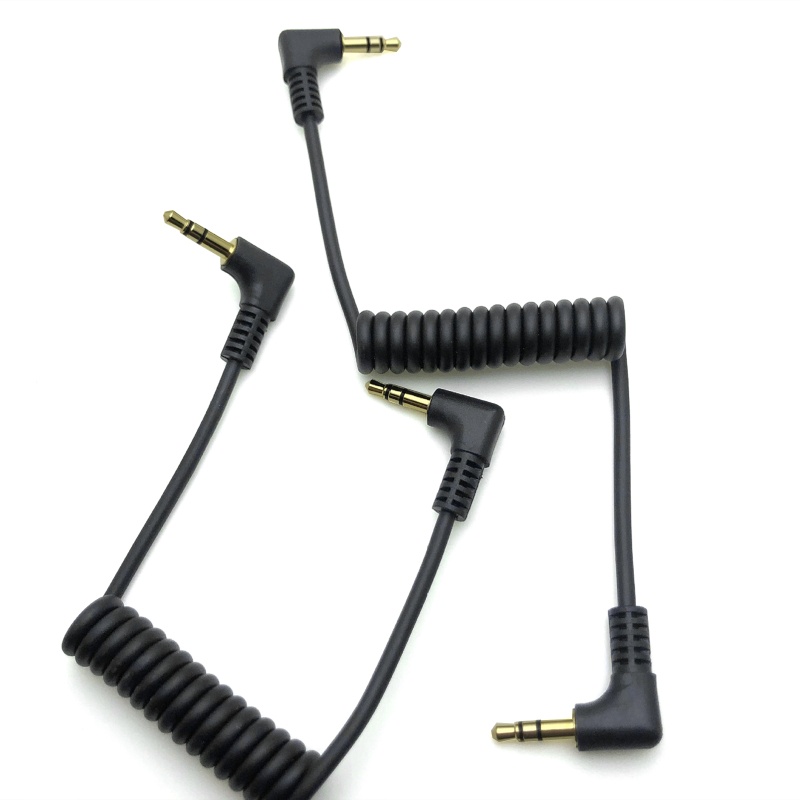 Dây Cáp Khóa Ốc Vít TRS 3.5mm Cho Sony D11 / D12 / V1 Line 90° Đai Quấn Khuỷu Tay Thiết Kế Độc Đáo Tiện Dụng