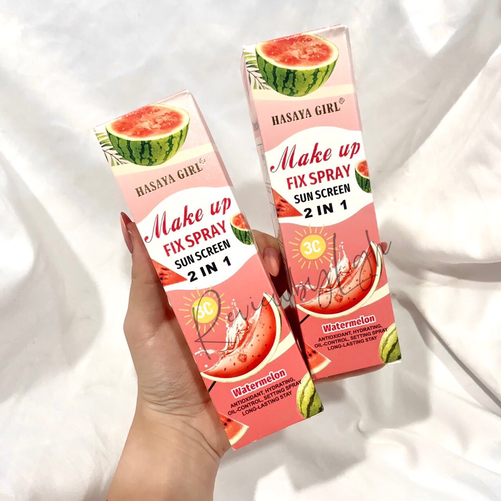 XỊT KHOÁNG KHÓA NỀN CHỐNG NẮNG DƯA HẤU HASAYA GIRL THÁI LAN