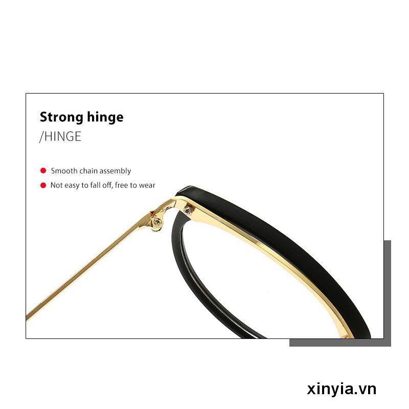 Mắt Kính Gọng Tròn Trong Suốt Phong Cách Retro