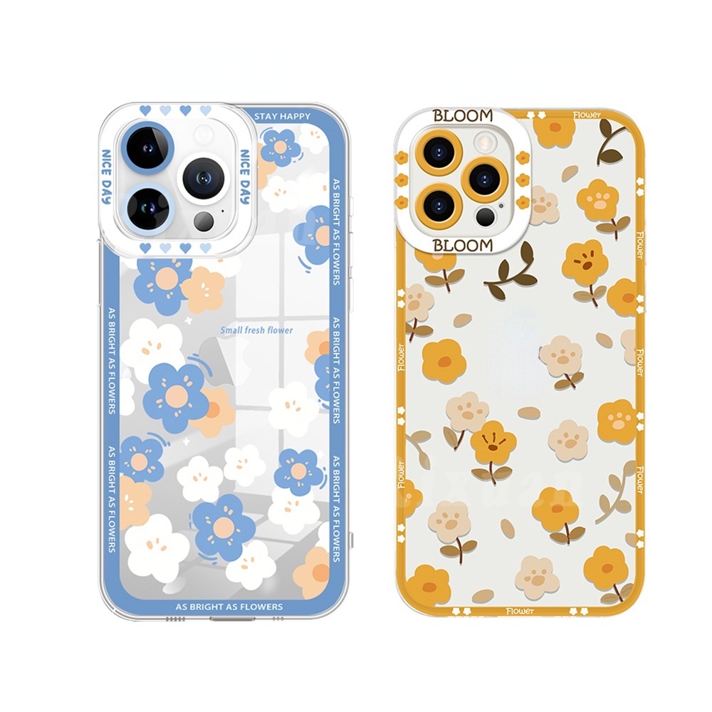 Ốp Điện Thoại TPU Mềm Trong Suốt Họa Tiết Hoa Sơn Dầu Cho iPhone13 7 8 X XR XS Max 6 6s 7 8 Plus 12 11 Pro Max 13Pro Max