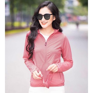 Áo chống nắng nữ, vải kim cương thông hơi siêu thoáng mát, UPF50+ chống tia UV tới 95%, ảnh thật 100%