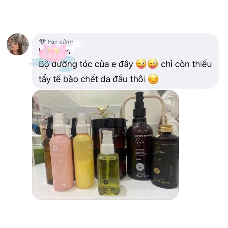 Combo dưỡng chuyên sâu phục hồi, ngăn rụng, kích mọc, dưỡng bóng tóc VyvyHairCare