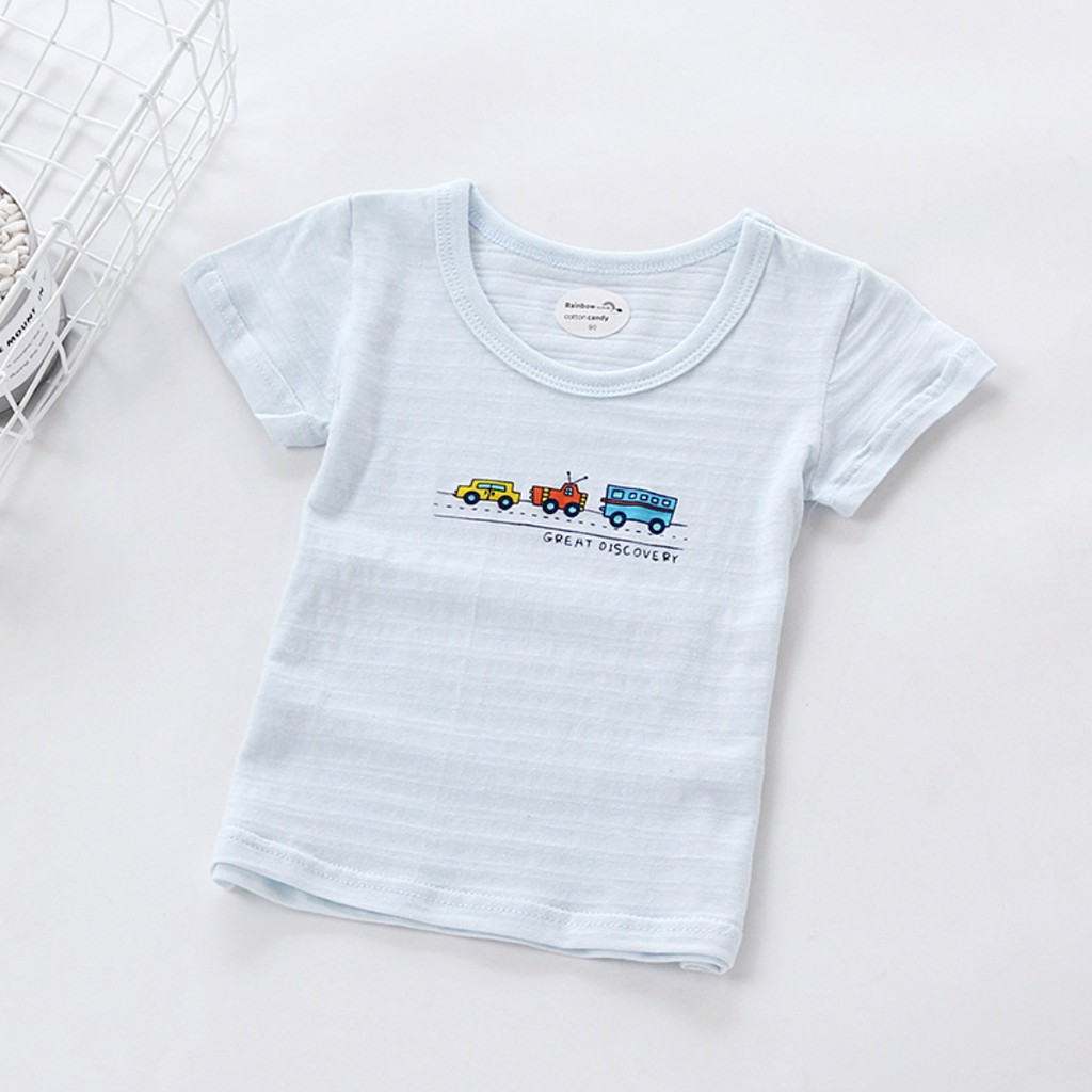 Áo Cotton Tre Cộc Tay Cho Bé - Áo Cotton Xuất Nhật Cho Bé. Từ 8kg - 20kg.