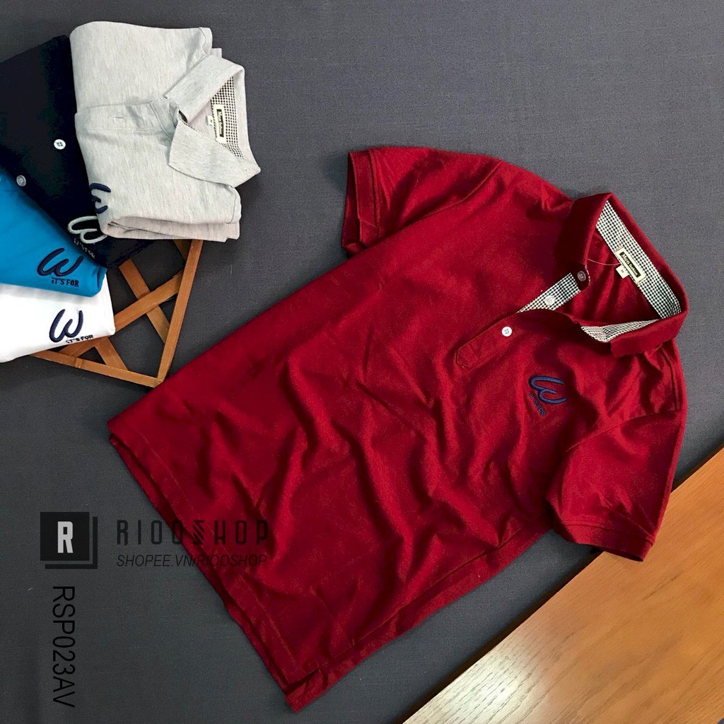 Áo thun polo cá sấu ngắn tay W cực đẹp RSP023 có size lớn big size xxl Riooshop | BigBuy360 - bigbuy360.vn