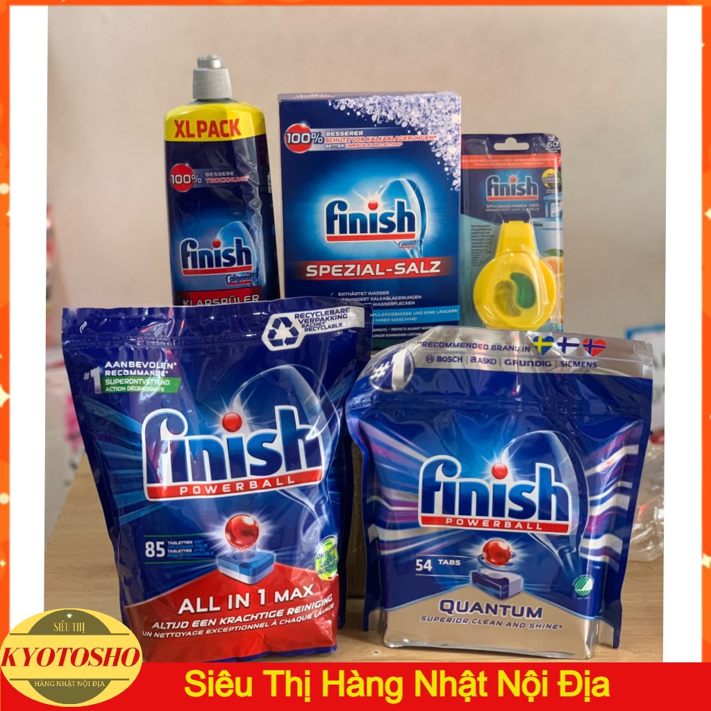 Viên rửa chén bát Finish Quantum Max &amp; Quantum ĐỨC