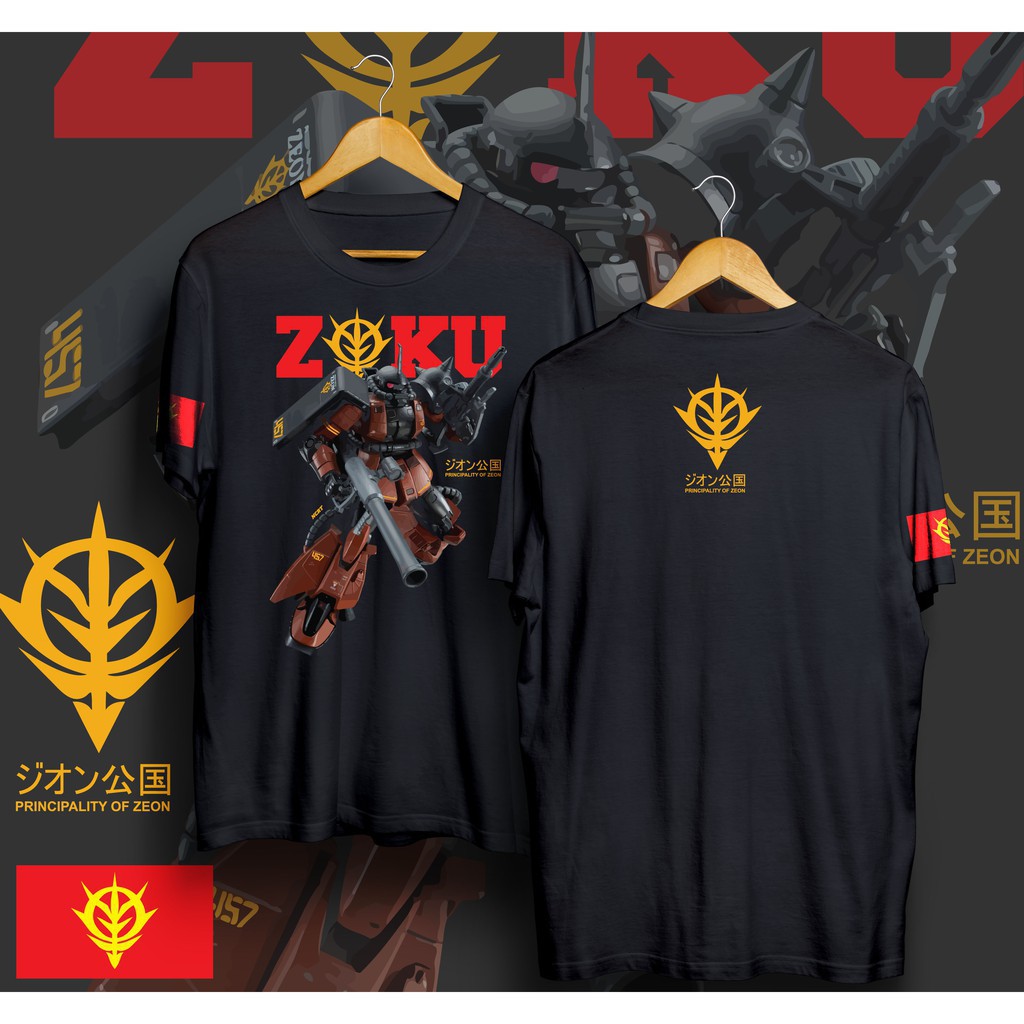 (SALE SỐC) Áo Thun GUNDAM ZAKU - mẫu áo game cực HOT - BIBO STORE