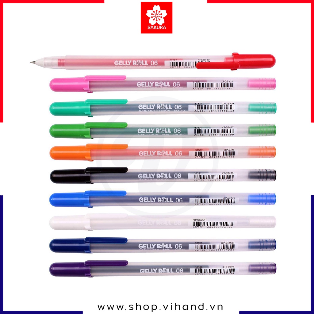 Bút bi Gel Sakura Gelly Roll Classic 06 Fine Point - Ngòi 0.3mm