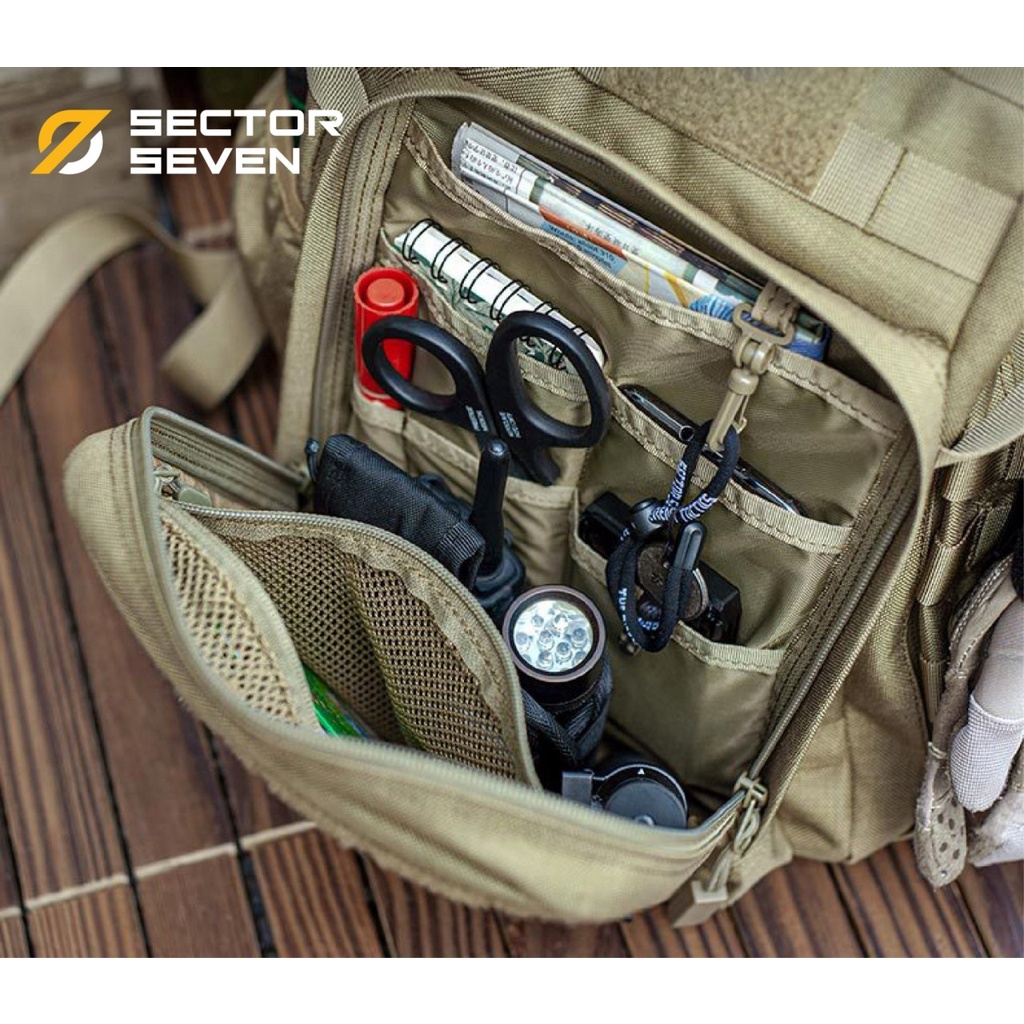 Ba lô chiến thuật Sector Seven đa năng phong cách quân đội