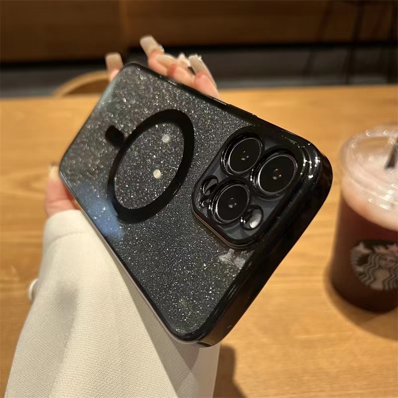 Ốp Điện Thoại Silicon Dẻo Tráng Gương Lấp Lánh Sang Trọng Chống Sốc Cho iPhone 11 12 13 14 Pro Max Plus