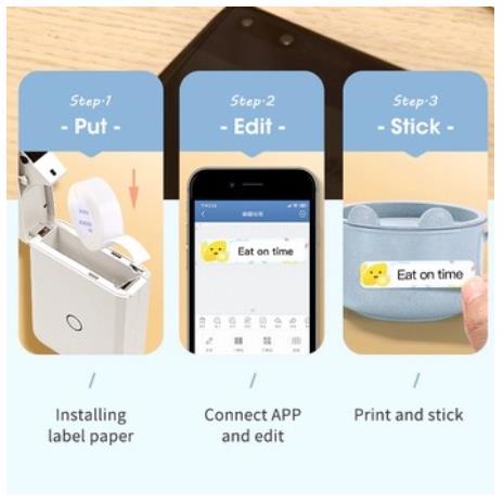 Máy In Nhãn Cầm Tay Không Dây Kết Nối Bluetooth Niimbot D110