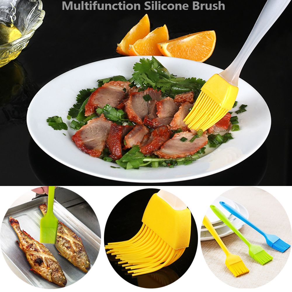 Set 1/5 cọ silicone phết dầu làm bánh/nướng BBQ nhiều màu