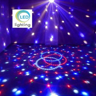 Đèn led xoay 7 màu cảm biến theo nhạc - hàng nhập khẩu (MN)
