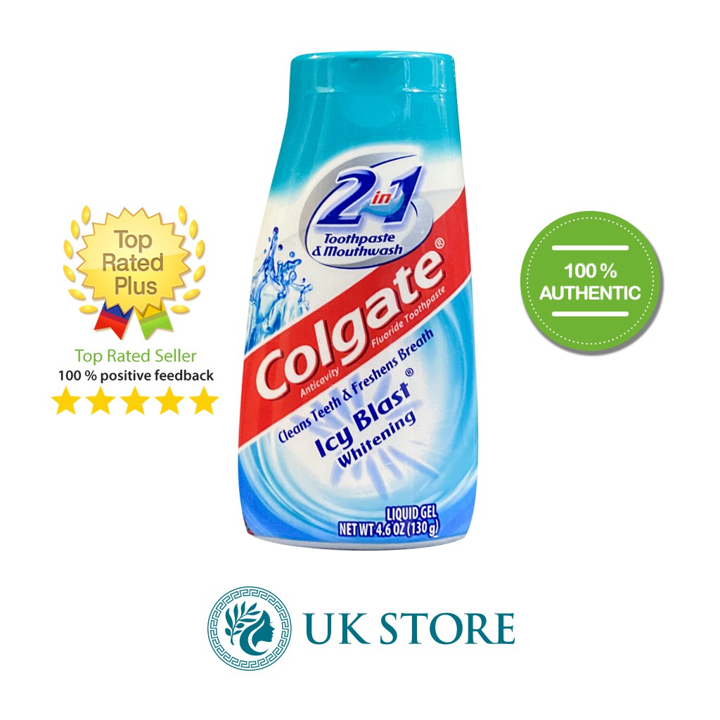 Kem đánh răng Kem đánh răng Colgate 2 in 1 Whitening Icy Blast