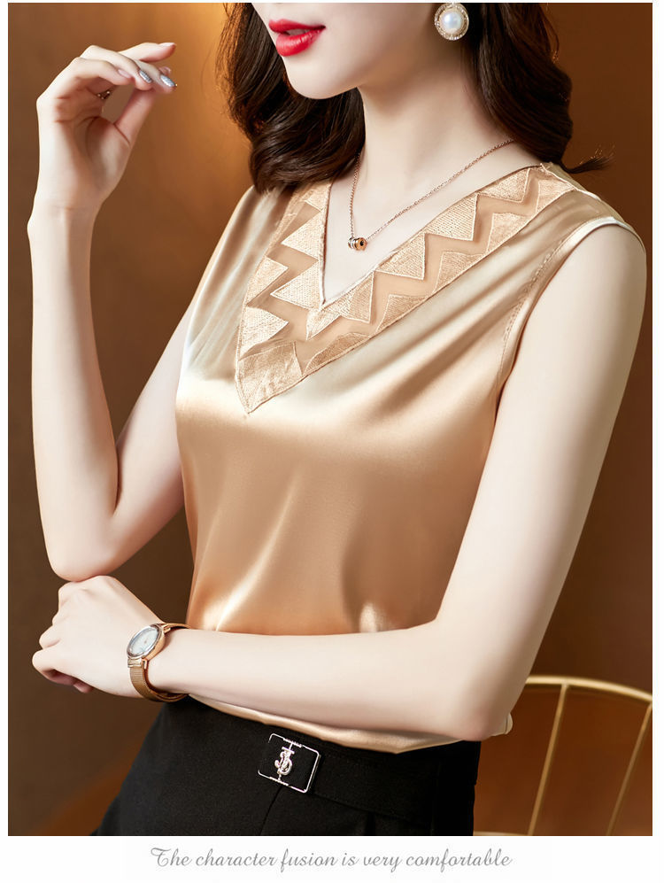 Áo Nữ Không Tay Cổ Chữ V Thời Trang Quyến Rũ | BigBuy360 - bigbuy360.vn