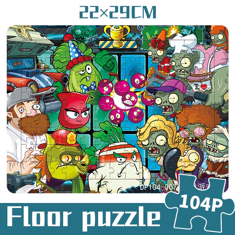 Set đồ chơi 104 mảnh xếp hình Plants vs Zombies