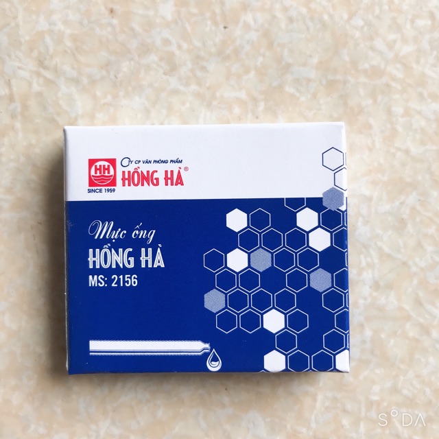 Mực ống Hồng hà dành cho bút máy Hồng Hà,bút schneider Đức
