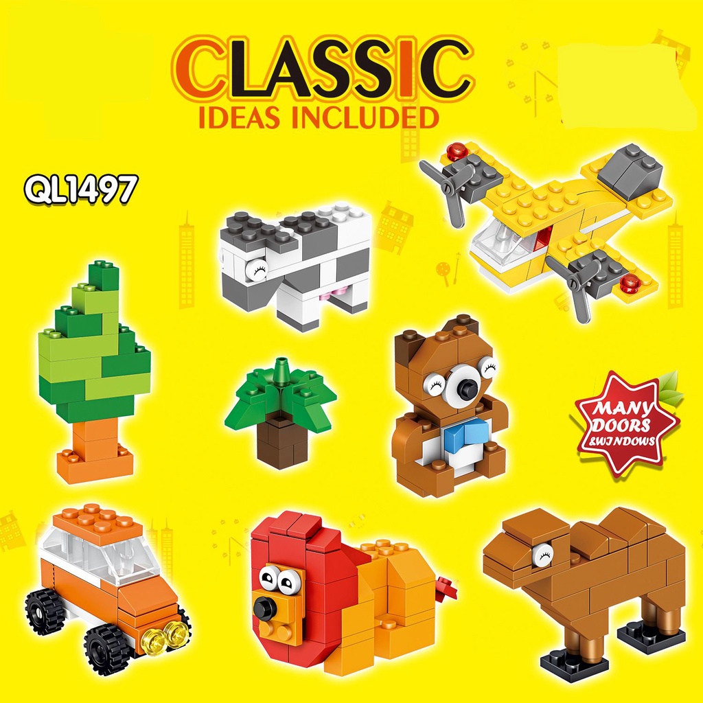 Set đồ chơi xếp hình SLUBAN 200-300/ 580 mảnh cho bé