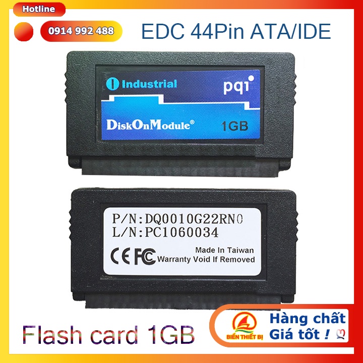 Thẻ nhớ công nghiệp EDC 44PIN IDE PATA 1GB  DOM Disk on Module Industrial Flash