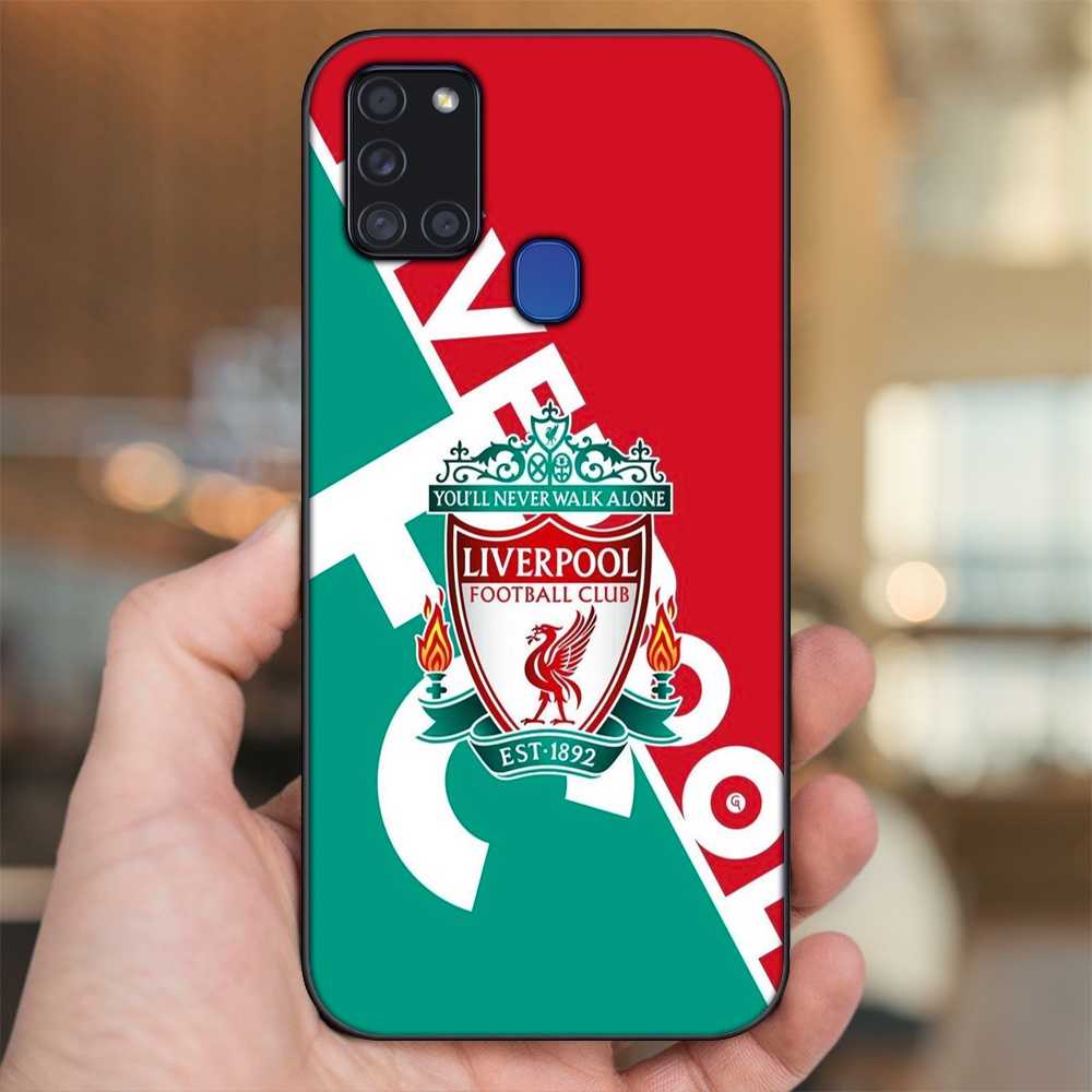Ốp lưng Samsung A21S viền đen in hình Liverpool FC