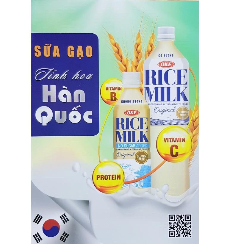 [ DateMỚI] Sữa Gạo -Nước Gạo Hàn Quốc HIỆU OKF- 1.5l - SỮA GẠO KHÔNG ĐƯỜNG