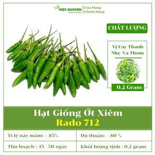 Hạt Giống Ớt Xiêm Rado 712 Dễ Trồng, Dễ Chăm Sóc, Sai quả, Cay Nồng [0,2 gram]