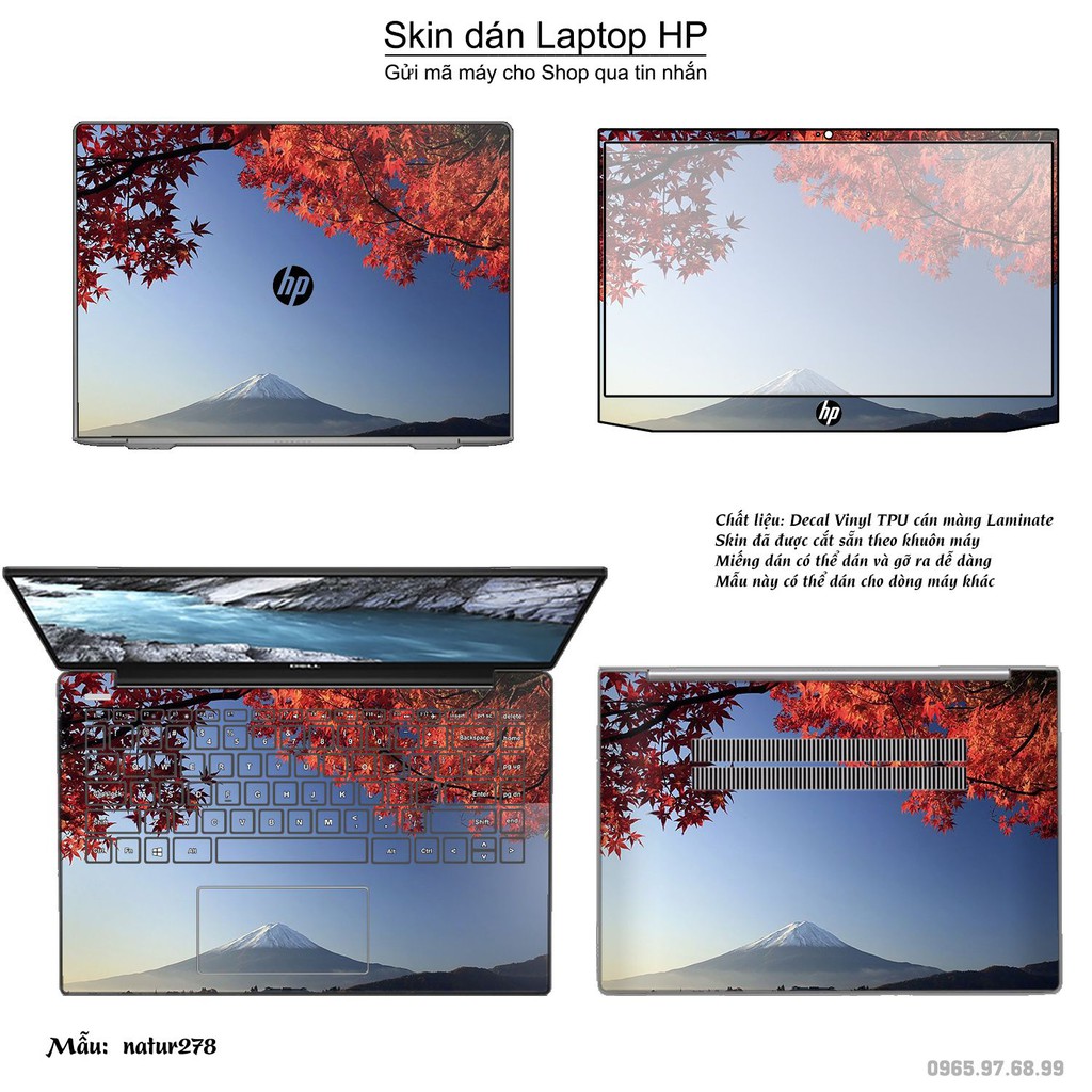 Skin dán Laptop HP in hình thiên nhiên nhiều mẫu 11 (inbox mã máy cho Shop)