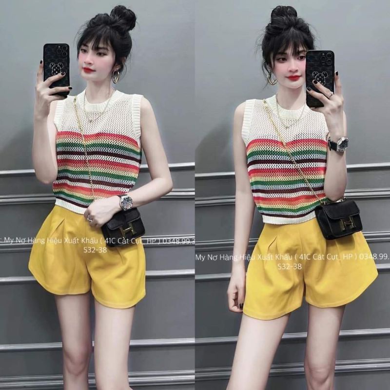 ÁO BA LỖ MONGTOGI LƯỚI PHỐI MÀU