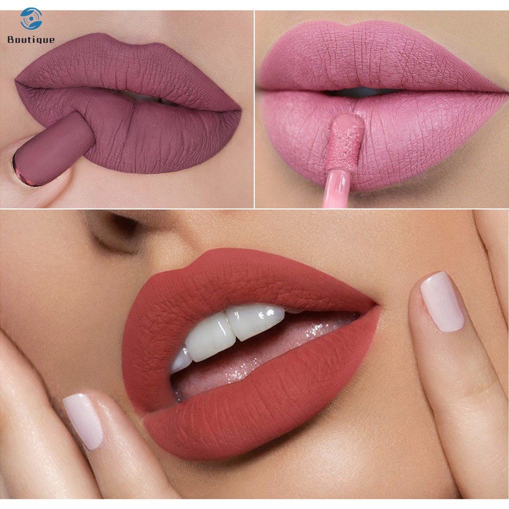 (Hàng Mới Về) Son Môi Dạng Lỏng Chống Thấm Nước Màu Sắc Thời Trang | BigBuy360 - bigbuy360.vn