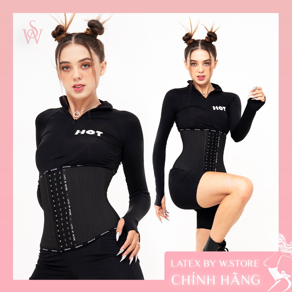 Đai Nịt Bụng Latex WSTORE 25 Xương Lưới - Thông Hơi Thoáng Khí - Latex by W.Store Chuẩn Chính Hãng