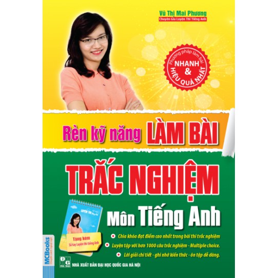 Sách - Rèn Kỹ Năng Làm Bài Trắc Nghiệm Môn Tiếng Anh (Tặng Kèm Sổ Tay Luyện Thi Tiếng Anh)