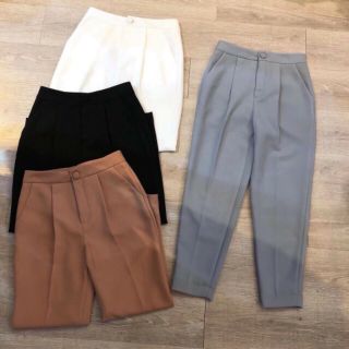 Quần baggy cúc bọc vải
