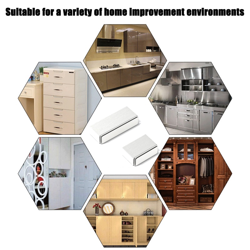 Bộ 5 Chốt Nam Châm Vô Hình Siêu Mỏng Cho Tủ Quần Áo / Tủ Chén